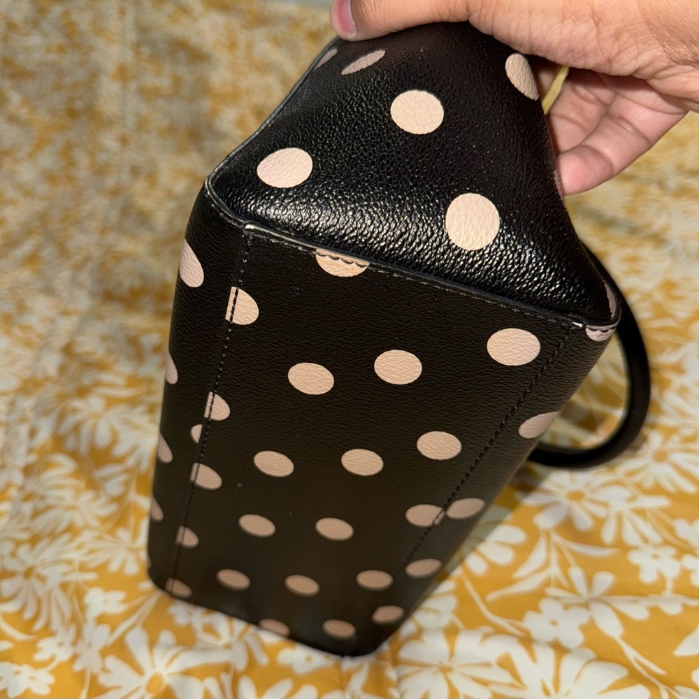 Kate Spade Black and Cream Polka Dot Tote - Picture 4 of 4
